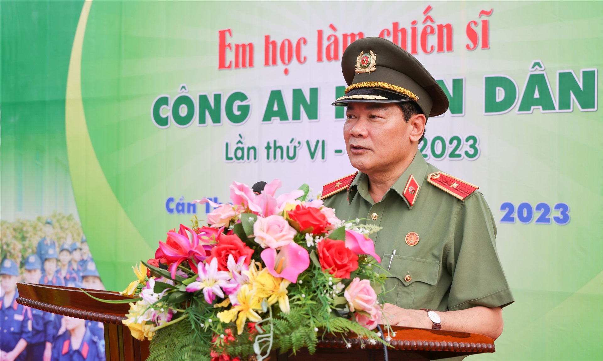 Thiếu tướng Nguyễn Văn Thuận - Giám đốc Công an TP Cần Thơ. Ảnh: Tạ Quang