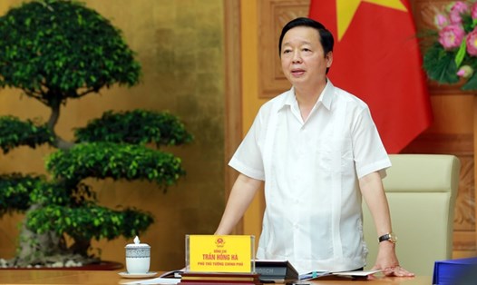 Phó Thủ tướng Trần Hồng Hà phát biểu tại phiên họp. Ảnh: VGP