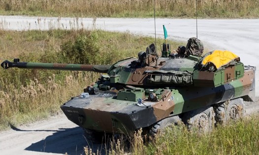 Xe tăng Pháp AMX-10RC trong một cuộc tập trận tại Trại Lejeune ở Bắc Carolina, Mỹ năm 2017. Ảnh: US Marine Corps