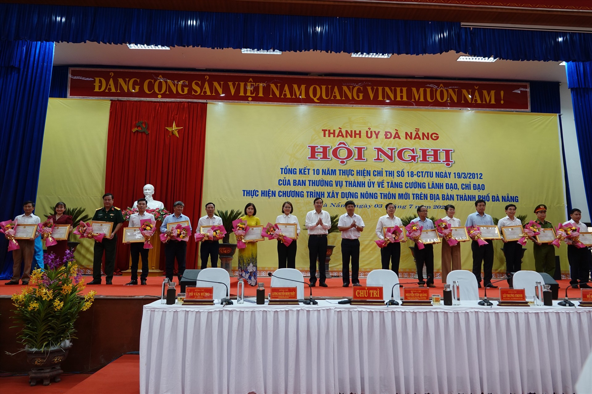 Hội nghị Tổng kết 10 năm thực hiện Chỉ thị số 18- CT/TU ngày 19.3.2012 của Ban thường vụ Thành ủy về tăng cường lãnh đạo, chỉ đạo thực hiện chương trình xây dựng nông thôn mới trên địa bàn TP Đà Nẵng.