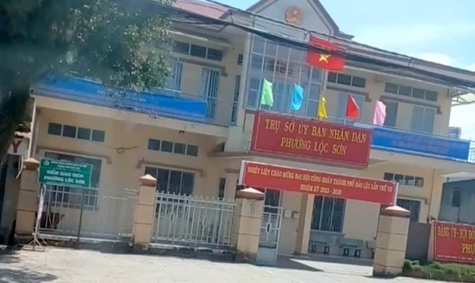 UBND phường Lộc Sơn - nơi Chủ tịch UBND phường Trần Văn Hiếu bị đình chỉ công tác 15 ngày. Ảnh: T.N