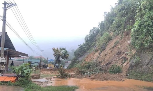 Nhiều địa phương tại Tuyên Quang nằm trong vùng có nguy cơ sạt lở đất đá cao. Ảnh: Lam Thanh