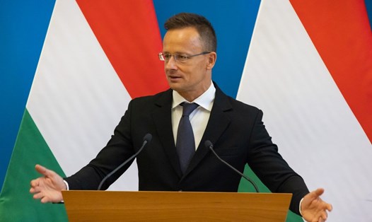 Ngoại trưởng Hungary Peter Szijjarto. Ảnh: Xinhua