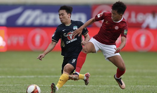 TPHCM làm khách trước Hoàng Anh Gia Lai tại vòng 4 giai đoạn 2 V.League 2023. Ảnh: VPF