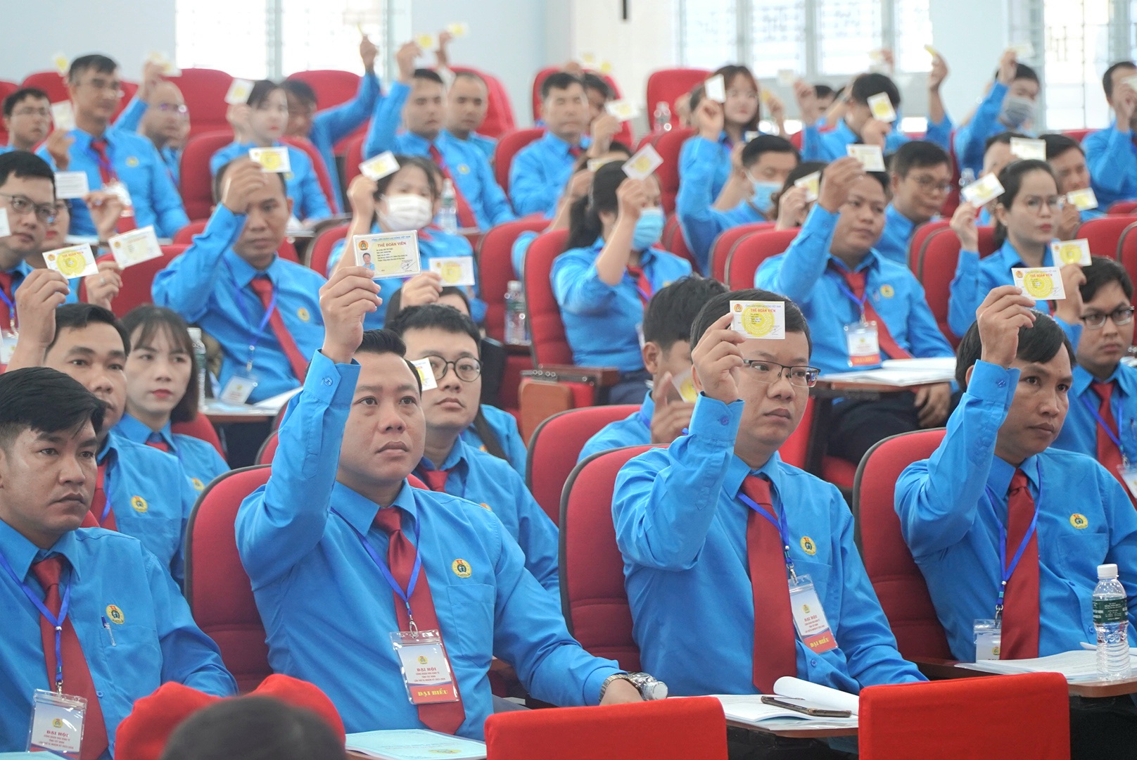 Các đại biểu tham dự Đại hội Công đoàn Khu kinh tế tỉnh Tây Ninh, nhiệm kỳ 2023-2028. Ảnh: Chân Phúc