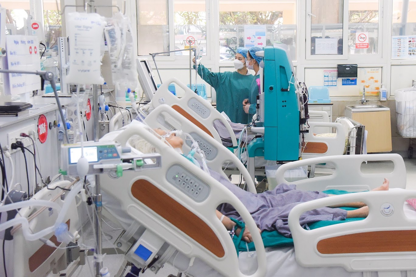 Bệnh viện cần thiết bị y tế để điều trị cho bệnh nhân. Ảnh: hải nguyễn