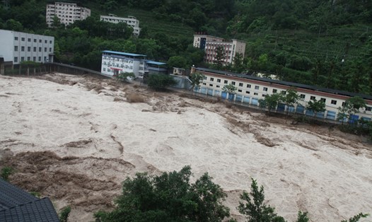 Lũ lụt ở Trùng Khánh, Trung Quốc, ngày 3.7.2023. Ảnh: IC