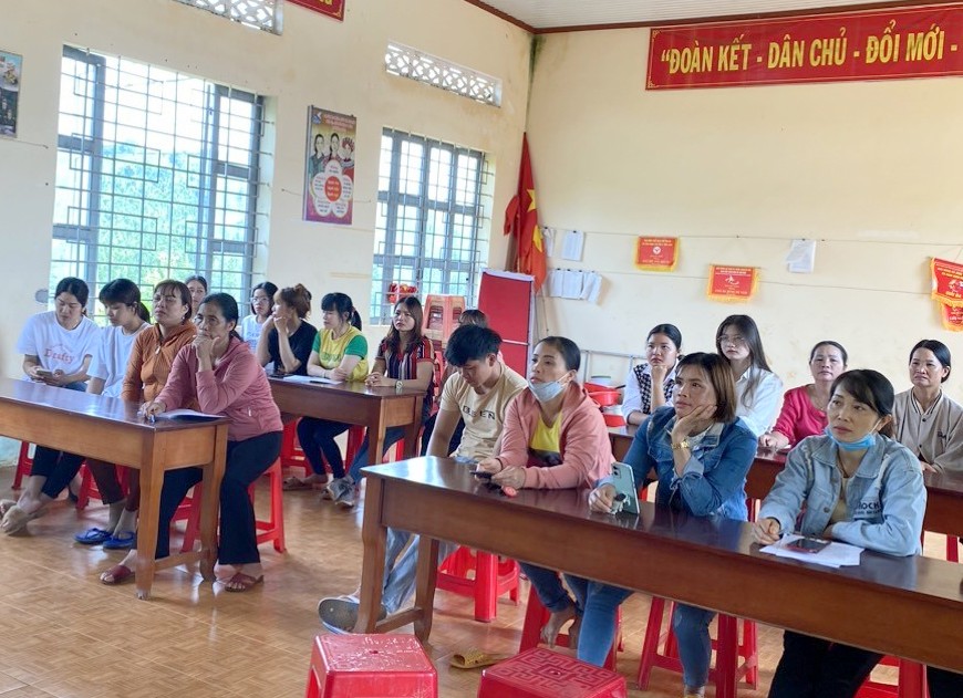 Nhiều người lao động ở Đắk Nông hào hứng tham gia các lớp đào tạo nghề nông thôn. Ảnh: Bảo Lâm