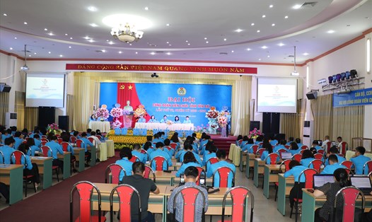Toàn cảnh Đại hội Công đoàn Viên chức tỉnh Yên Bái lần thứ VII, nhiệm kỳ 2023 - 2028.
