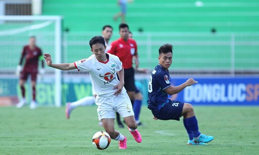 Câu lạc bộ Hoàng Anh Gia Lai đua trụ hạng trong giai đoạn 2 V.League 2023. Ảnh: Minh Dân