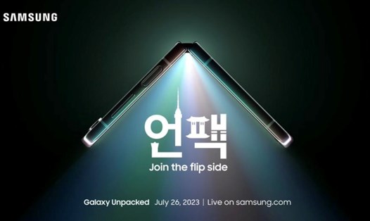 Samsung sẽ ra mắt dòng điện thoại gập mới nhất trong sự kiện Unpacked năm nay vào cuối tháng này. Ảnh: Samsung