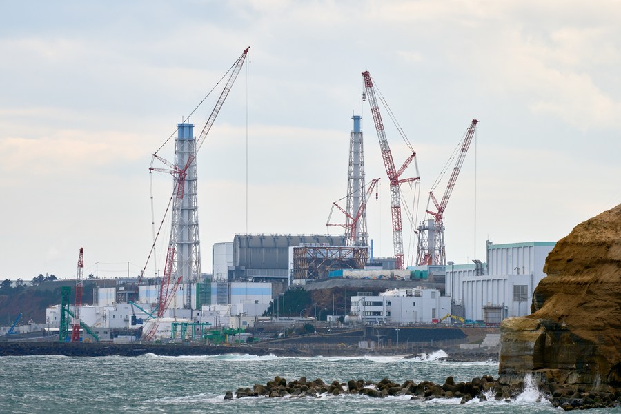 Nhà máy điện hạt nhân Fukushima, ngày 6.3.2023. Ảnh: Xinhua