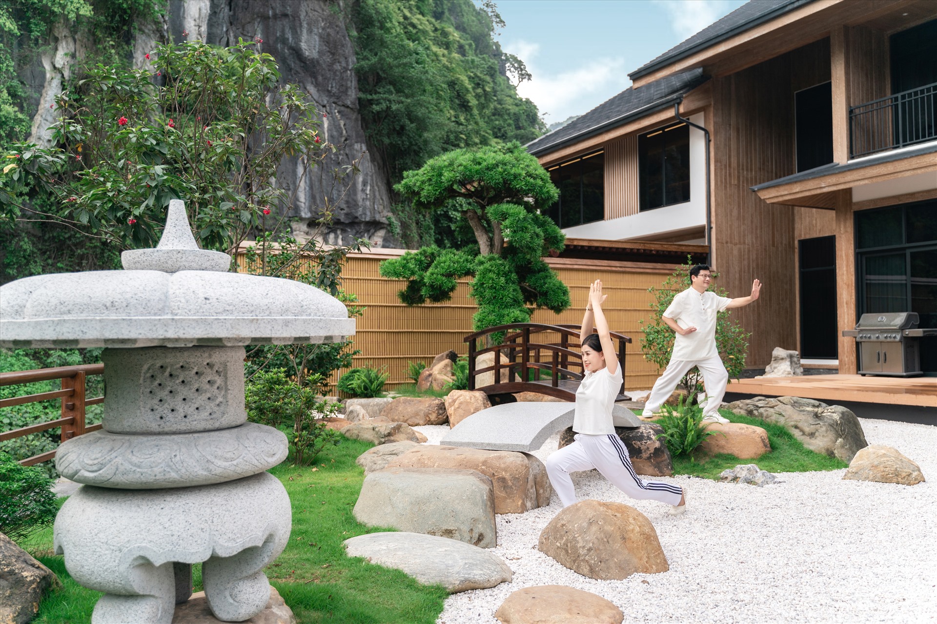 Khu Yama Villa mới tại Yoko Onsen Quang Hanh tái hiện thị trấn khoáng nóng chuẩn Nhật . Ảnh: Hà