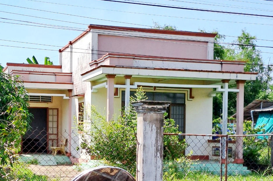 Căn nhà nơi xảy ra vụ việc  địa bàn huyện Gò Công Đông (tỉnh Tiền Giang). Ảnh: Thành Nhân