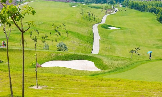Sân golf Yên Dũng, tỉnh Bắc Giang. Ảnh: Vân Trường