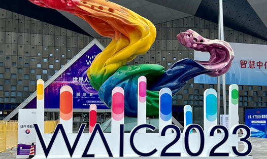 Hội nghị Trí tuệ nhân tạo thế giới (WAIC) 2023 được tổ chức tại Thượng Hải, Trung Quốc từ ngày 6-8.7. Ảnh: Shine