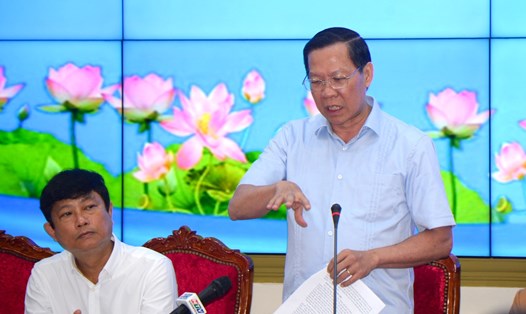 Chủ tịch UBND TPHCM Phan Văn Mãi cho biết sẽ khởi công cao tốc TPHCM - Mộc Bài năm 2025.  Ảnh: Minh Quân