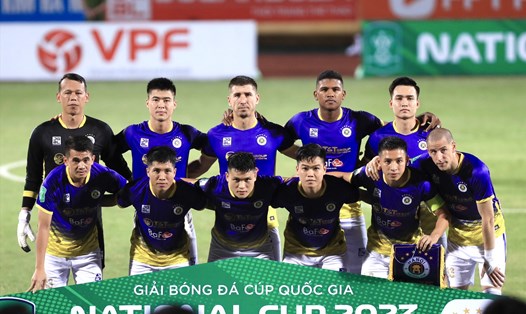 Câu lạc bộ Hà Nội tập trung cho mục tiêu bảo vệ chức vô địch V.League 2023. Ảnh: Minh Dân
