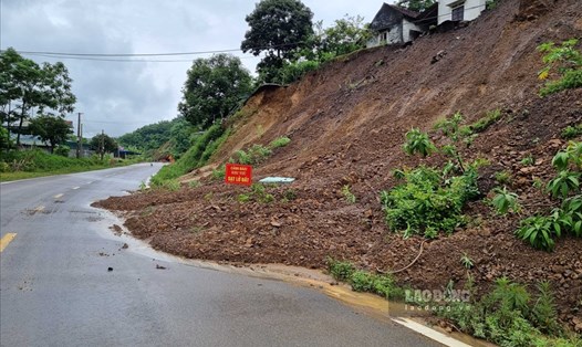 Tỉnh Hoà Bình hiện có hơn 90 điểm, khu vực với gần 4.000 hộ dân cư bị ảnh hưởng, có nguy cơ cao về lũ quét, sạt lở đất. Ảnh: Minh Nguyễn.