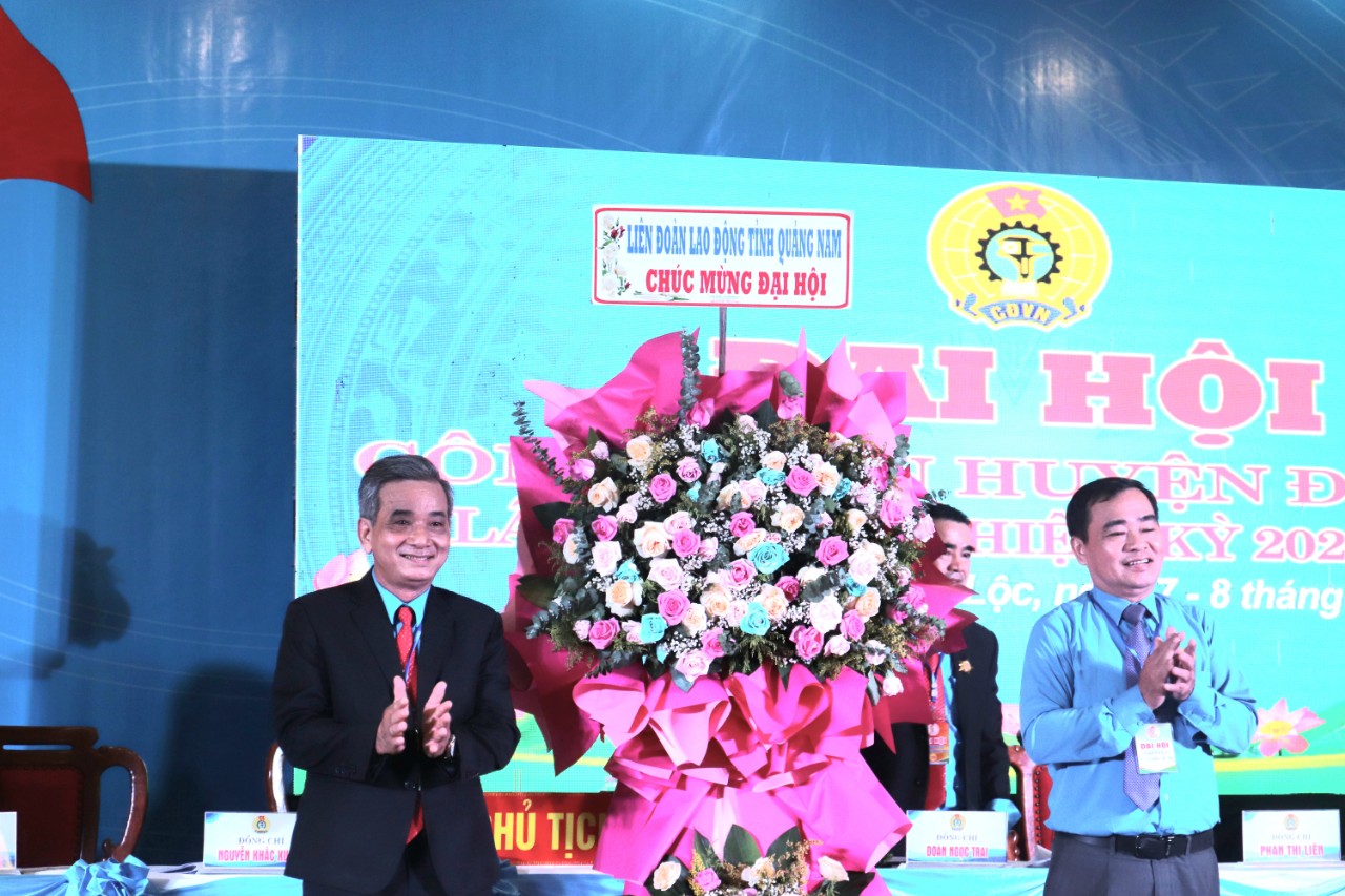 Đại hội Công đoàn huyện Đại Lộc. Ảnh: Nguyễn Linh