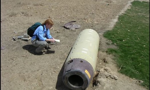  Mỹ từng sử dụng bom chùm ở Iraq từ năm 2003-2006. Ảnh:  Human Rights Watch