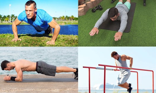Bài tập bodyweight hàng ngày cho nam giới để kích hoạt cơ bắp và thân trên cân đối. Đồ họa: Thanh Thanh 