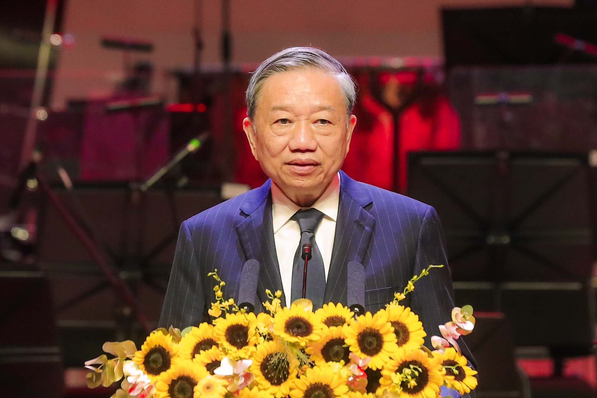 Bộ trưởng Bộ Công an Tô Lâm phát biểu. Ảnh: Hải Nguyễn