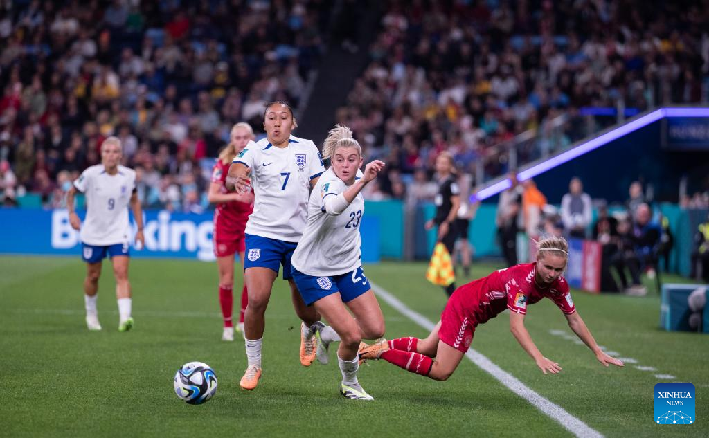 Tuyển Anh chưa mất điểm nào sau 2 trận đầu vòng bảng World Cup nữ 2023. Ảnh: Xinhua