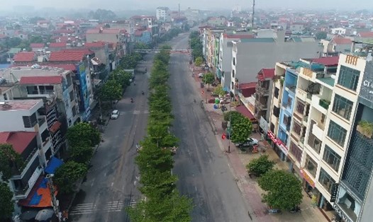 Diện mạo Thị trấn Lim (huyện Tiên Du). Ảnh: Cổng thông tin điện tử huyện Tiên Du