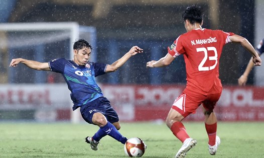 Viettel FC hoà 0-0 trước Bình Định ở vòng 4 giai đoạn 2 V.League 2023. Ảnh: Minh Dân