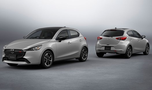 Trong lần thứ hai được nâng cấp mới, những thay đổi trên Mazda 2 2023 khá nhỏ, chủ yếu là làm mới phần cản trước và thêm 2 màu sơn mới. Ảnh: Mazda