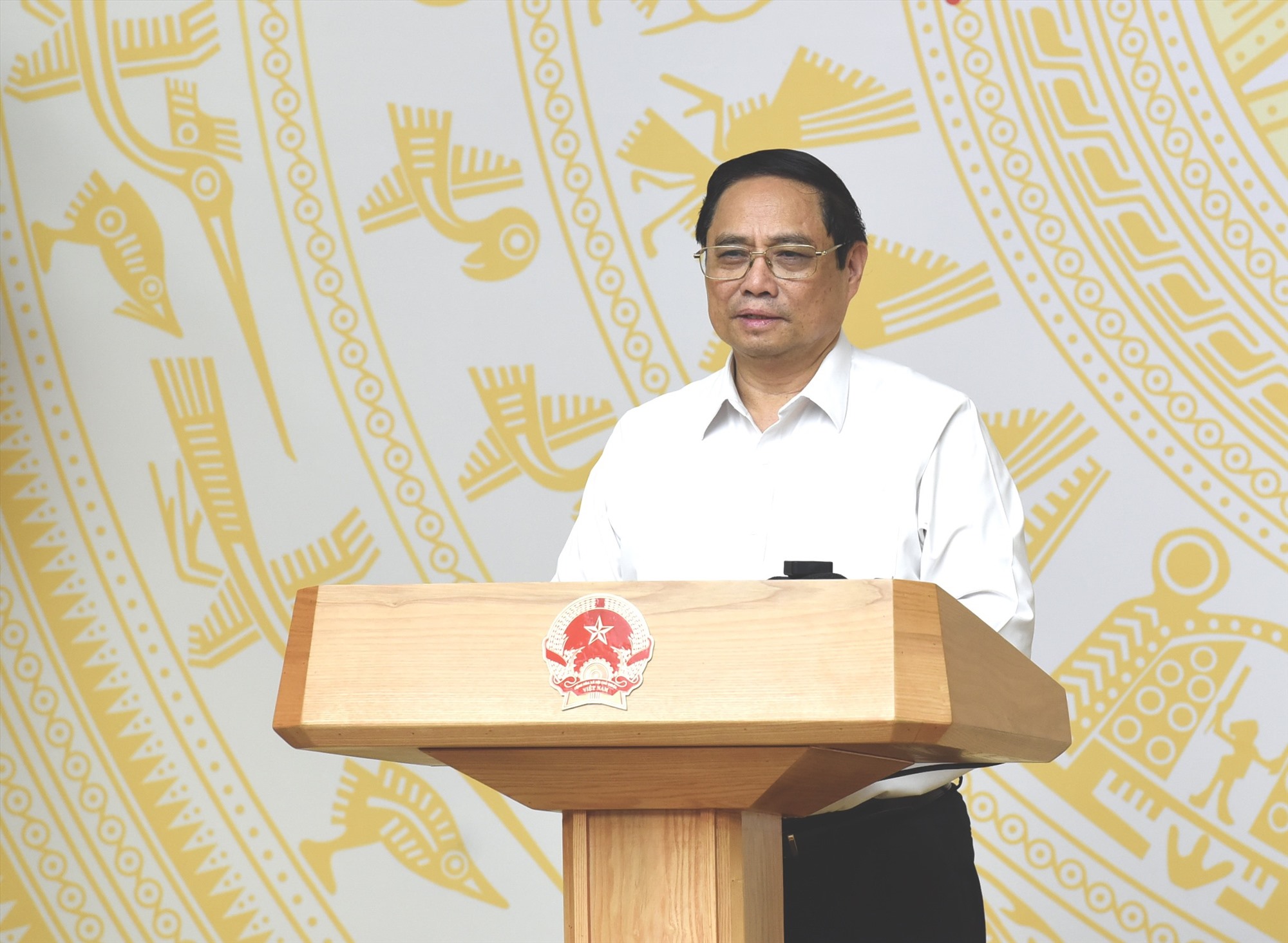 Thủ tướng Phạm Minh Chính phát biểu kết luận phiên họp. Ảnh: Hải Nguyễn