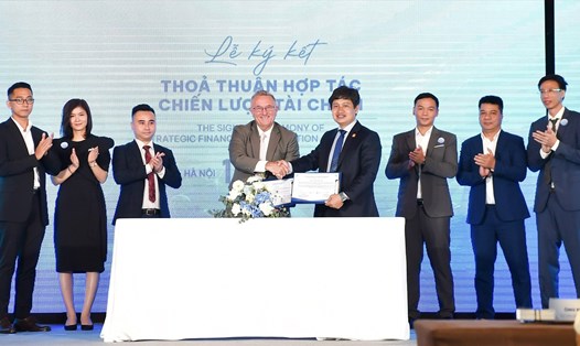 Lễ ký kết hợp tác chiến lược tài chính giữa Meey Land và Alamat Capital đã diễn ra tại Hà Nội. Ảnh: Meey Land. 