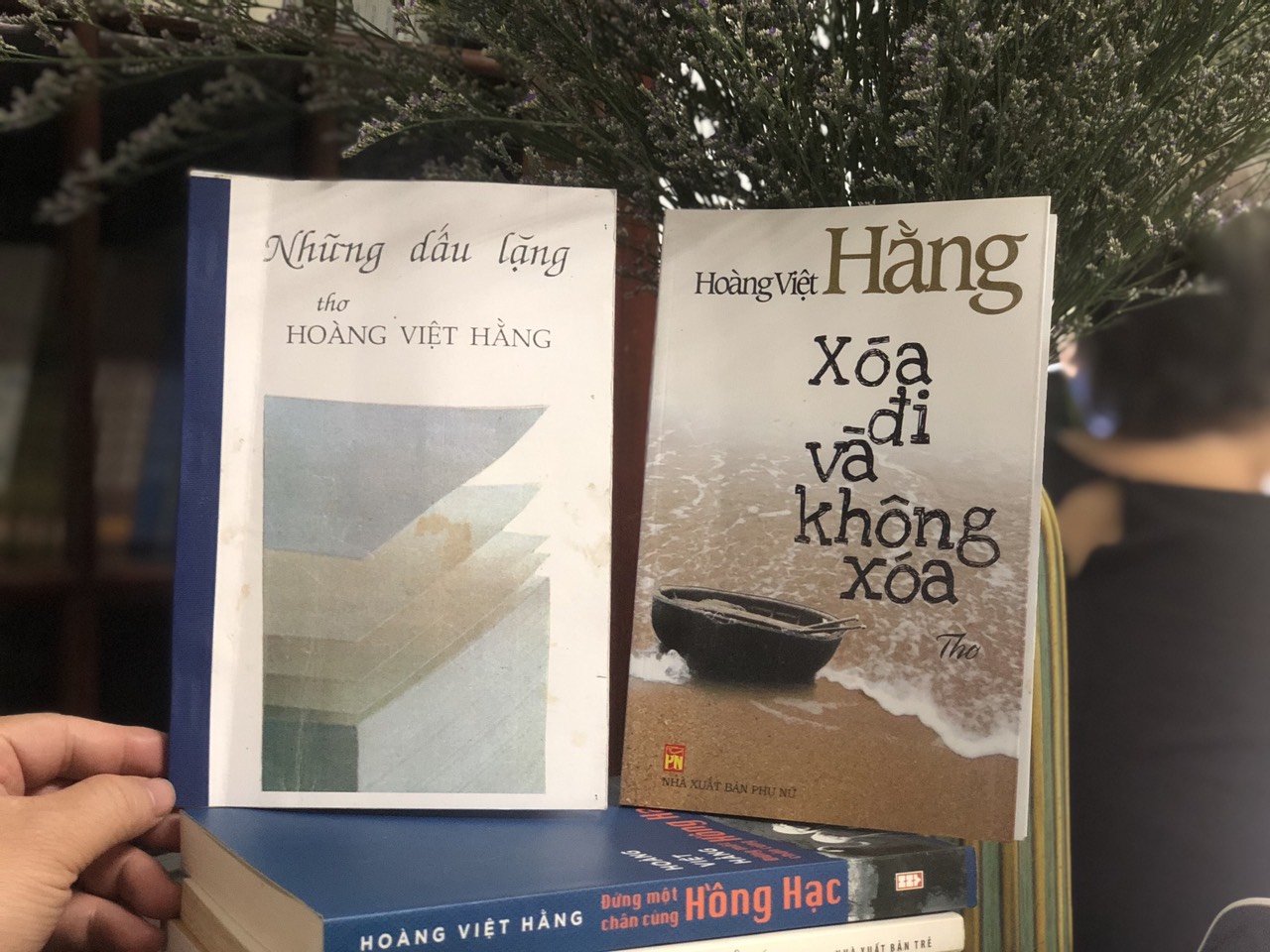 Hai tác phẩm của tác giả Hoàng Việt Hằng. Ảnh: Hiền Hương