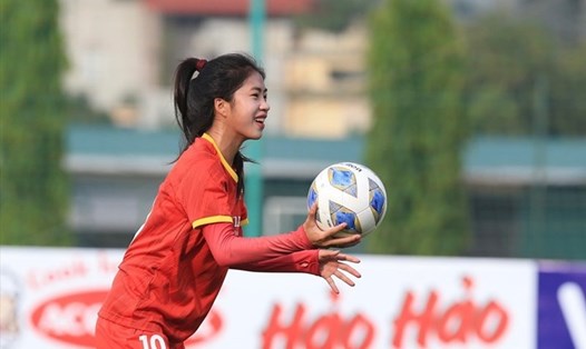 Thanh Nhã là tương lai của bóng đá nữ Việt Nam. Ảnh: Minh Dân