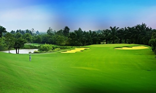 Một sân tập golf gần khu công nghiệp Yên Bình (Thái Nguyên).