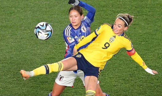 Tuyển nữ Nhật Bản (áo xanh) đã không thể thắng đội bóng châu Âu thứ ba họ đối đầu tại World Cup nữ 2023. Ảnh: FIFA