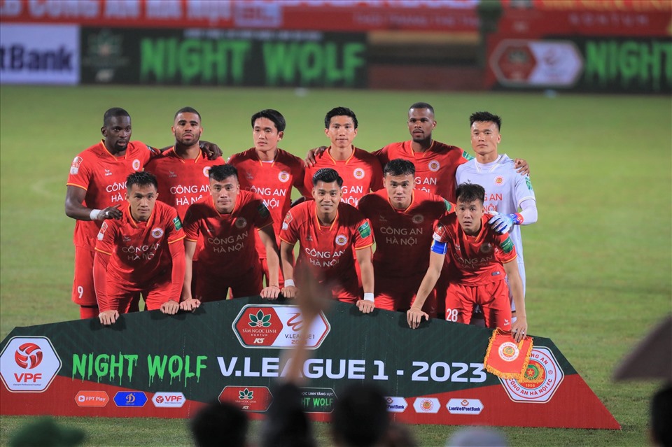 Công an Hà Nội đang sở hữu hàng công mạnh nhất V.League 2023. Ảnh: Minh Dân 