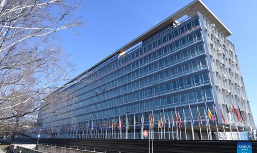 Trụ sở của Tổ chức Y tế Thế giới (WHO) ở Geneva, Thụy Sĩ. Ảnh: Xinhua