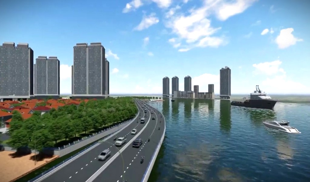 Phối cảnh dự án đại lộ ven sông Sài Gòn được đề xuất trước đây.  Ảnh: Sở GTVT