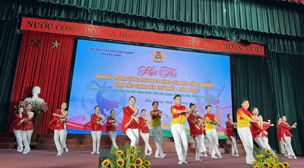 Một tiết mục trong hội thi. Ảnh: Thanh Hải 