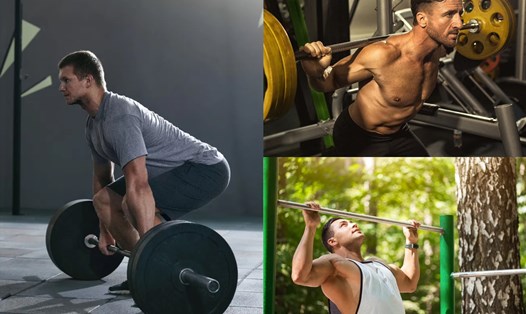 3 bài tập sức mạnh để đàn ông tăng cường thể lực và duy trì vóc dáng. Đồ họa: Thanh Thanh 