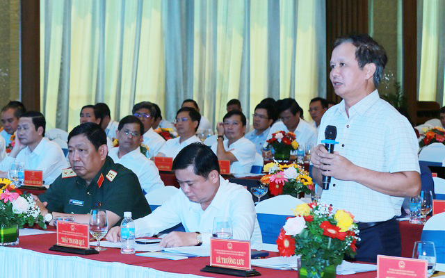 Bí thư Tỉnh uỷ Thừa Thiên Huế Lê Trường Lưu phát biểu tại phiên họp. Ảnh: VGP