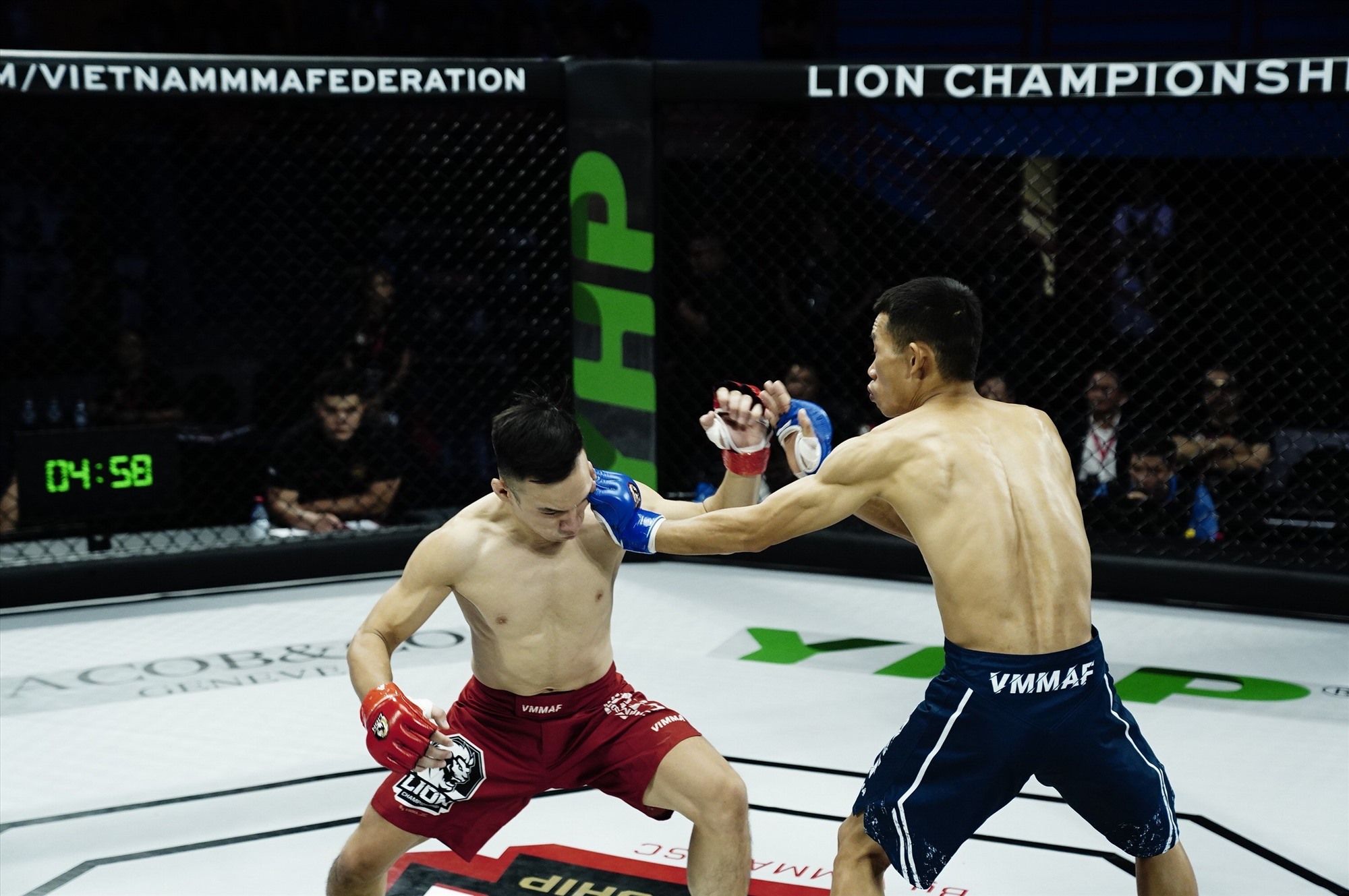 Đêm tranh đai vô địch MMA LION Championship 08 diễn ra tại nhà thi đấu quân Tây Hồ (Hà Nội) với 8 cặp đấu của 16 võ sĩ thượng đài.