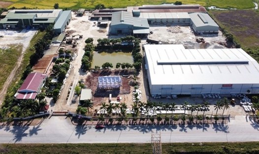 Công ty TNHH Châu Tiến nằm trong Khu Công nghiệp Nam Cấm (Nghi Lộc - Nghệ An). Ảnh: Hải Đăng