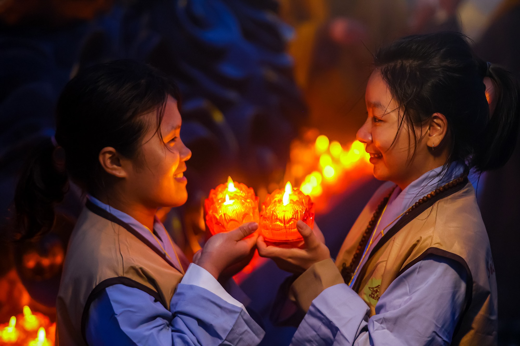 Đại lễ Phật đản được tổ chức tại quần thể văn hóa tâm linh Fansipan năm 2023. Ảnh: Hà