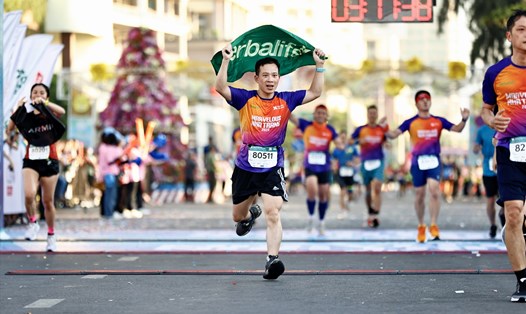 Giải VnExpress Marathon Marvelous Nha Trang 2023 thu hút hơn 11.000 vận động viên tham gia. Ảnh: DN cung cấp