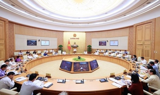 Phiên họp Chính phủ thường kỳ tháng 7 diễn ra ngày 5.8. Ảnh: VGP