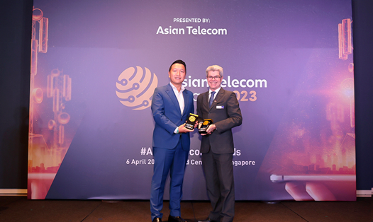 CMC Telecom là đại diện Việt duy nhất giành 2 giải thưởng về Cloud và Hạ tầng của Asian Telecom Awards 2023. Ảnh: CMC