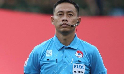 Trọng tài Ngô Duy Lân tham gia điều hành tại giải U23 Đông Nam Á 2023. Ảnh: VFF
